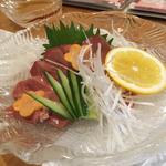 白レバー刺し