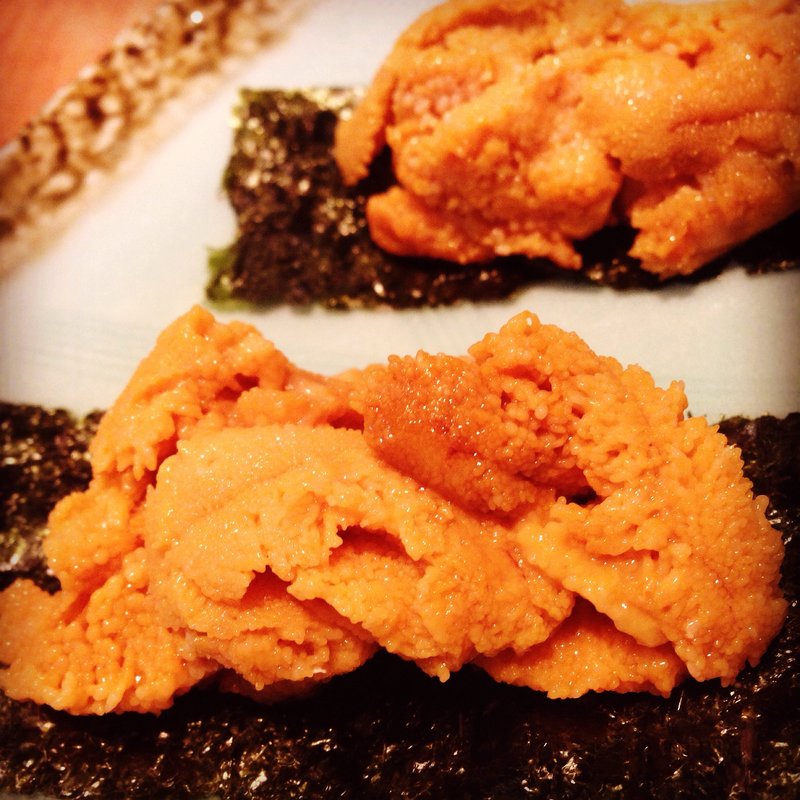 雲丹 ［並雲丹上雲丹］ 525円(並) 840円(上)(寿司茶屋 吟遊)