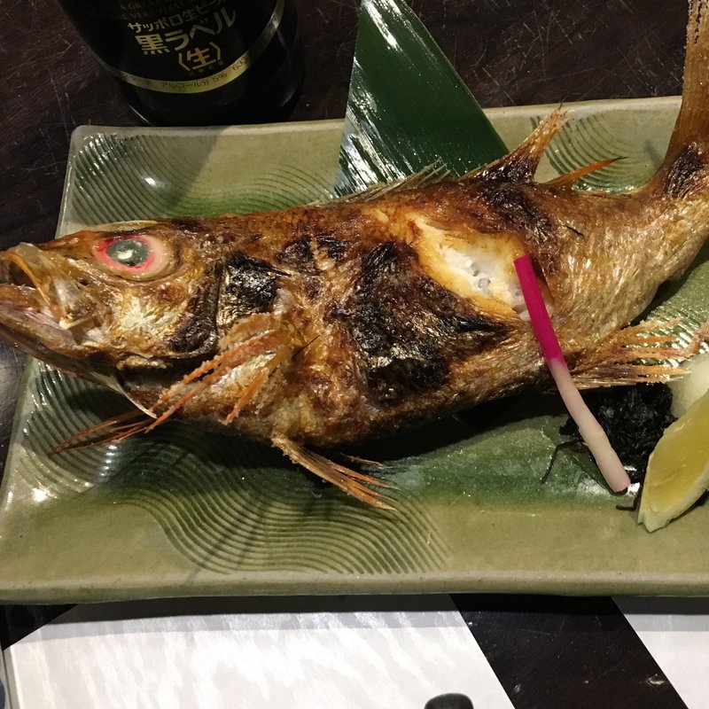 ノドグロ塩焼き(陸蒸気)