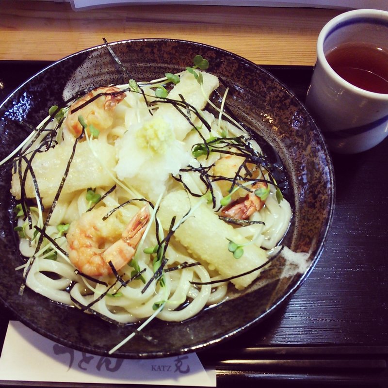 揚げ餅エビぶっかけ(克 本店 （カツ）)