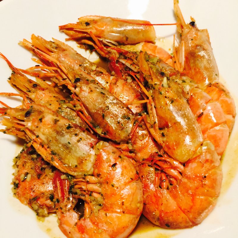 アルゼンチン赤海老のパクチーガーリックシュリンプ(ラム&パクチー Salad days)