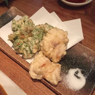 白子の天ぷら(渋三魚金)