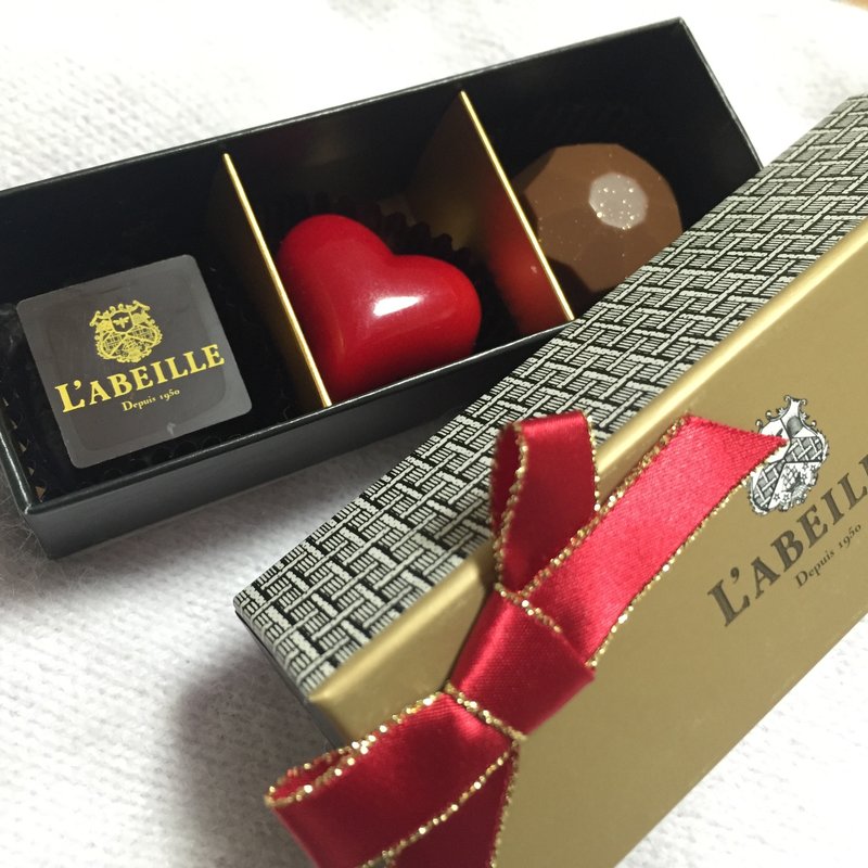 ハチミツボンボンショコラ3個入り(マヌカ,ミヤコ,ロンガン)(ラベイユ 荻窪本店)