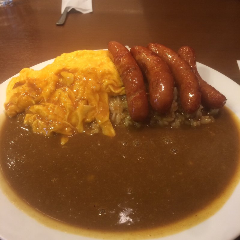 ソーセージカレー スクランブルエッグ掛け(CoCo壱番屋 渋谷区宇田川町店)