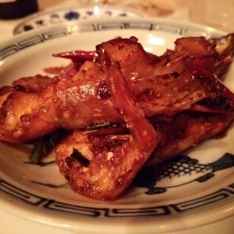 大車海老の汁の無いスパイス鍋（ディナーコース）(中国菜飄香 麻布十番本店)