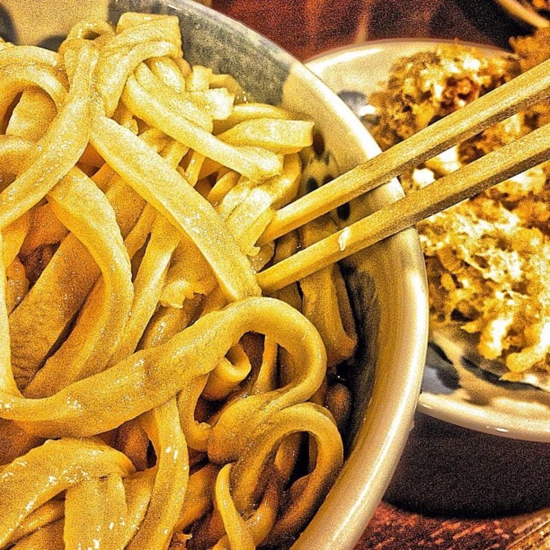 あげ玉生じょうゆうどん（冷）