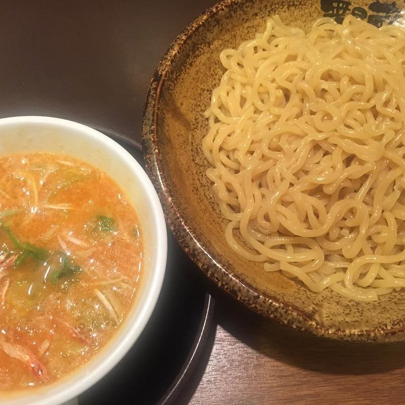 濃厚海老つけ麺(越後秘蔵麺 無尽蔵 しながわ家 )