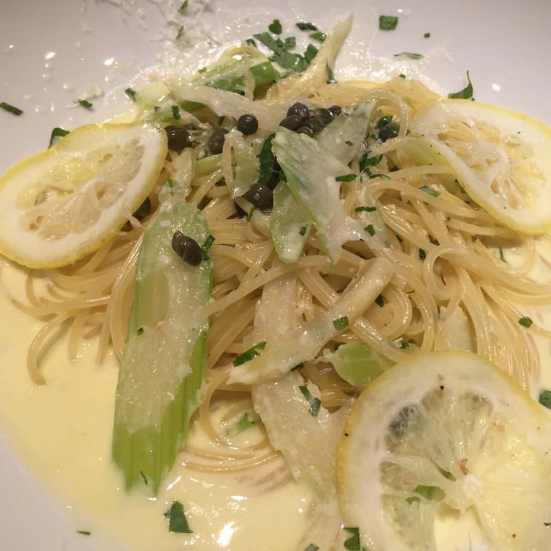 セロリとレモンのクリームソース(KNOCK CUCINA BUONA ITALIANA 東京ミッドタウン店)