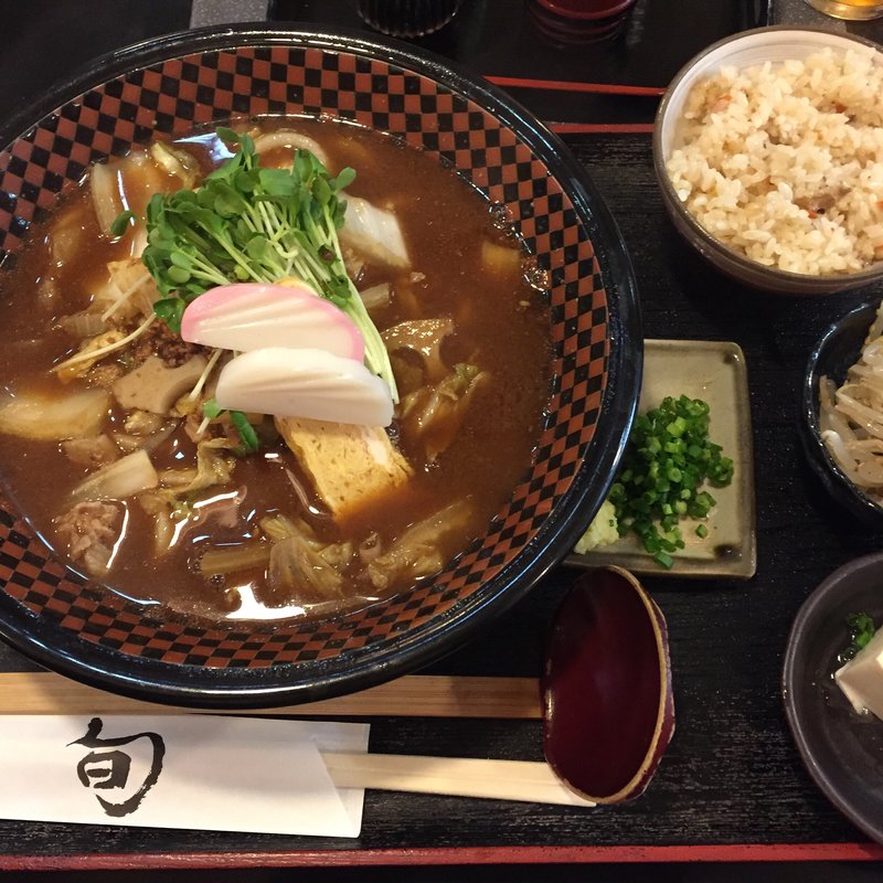 けんちんうどん（みそ）(手打ちうどん敷島)
