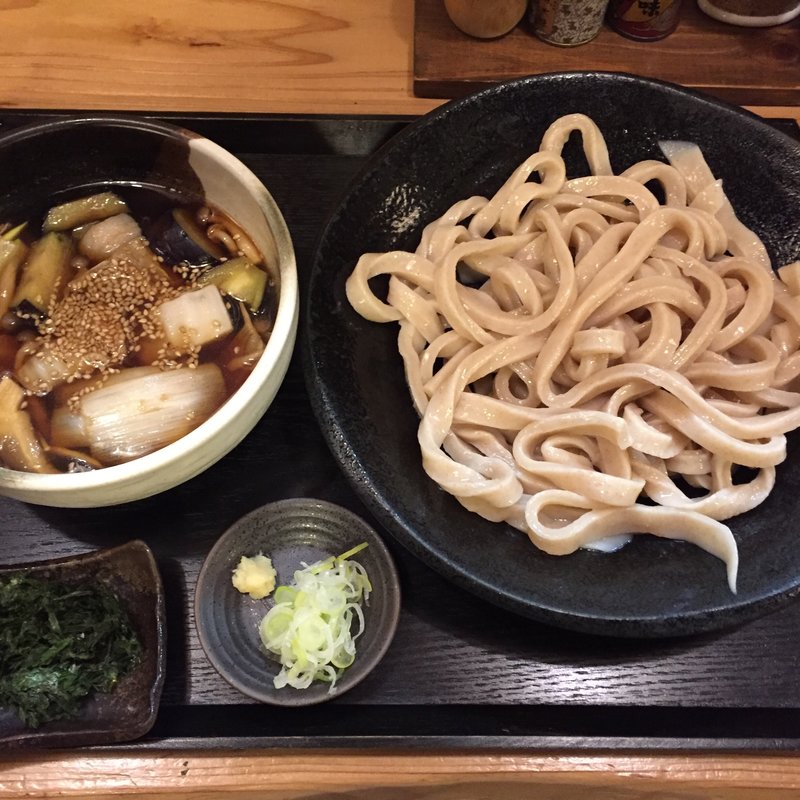 茄子汁うどん(肉汁饂飩屋 とこ井)