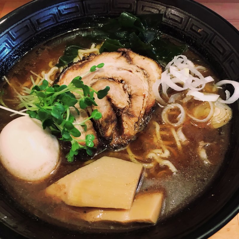 正油ラーメン 煮玉子トッピング(ボニート・ボニート )