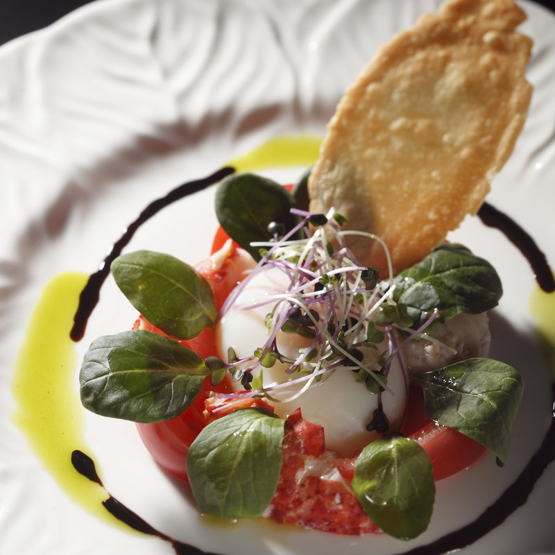 モッツアレラチーズとタラバガニ(芦屋山手倶楽部)