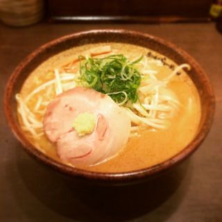 炙り味噌味玉ラーメン(麺匠 真武咲弥 渋谷店)