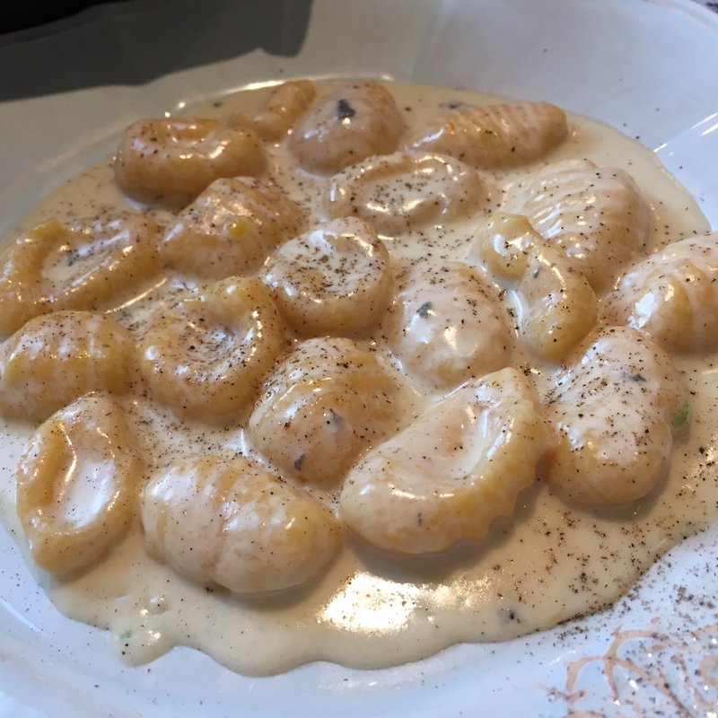 カボチャのニョッキ チーズソース(La Sfoglina)
