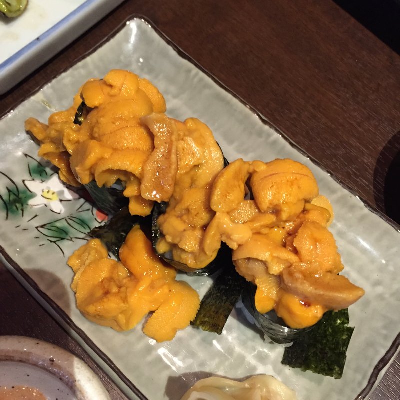 ウニのにぎり(北の台所おんじき 新ばし家 )