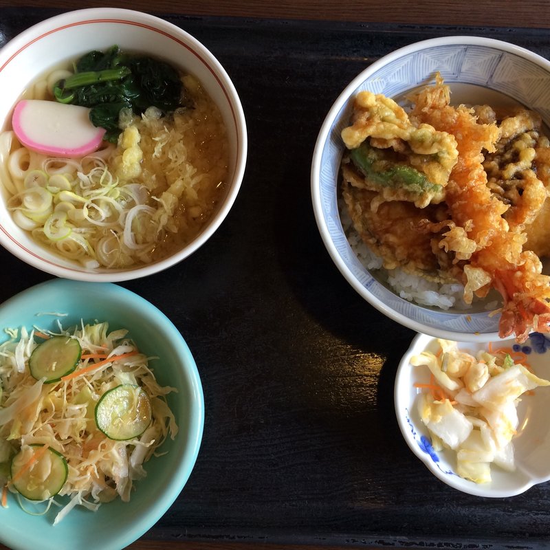 天丼うどんセット(くいどころ里味 女池店 )