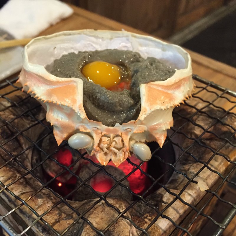 カニ味噌甲羅焼き(鰓呼吸 大宮一番街)