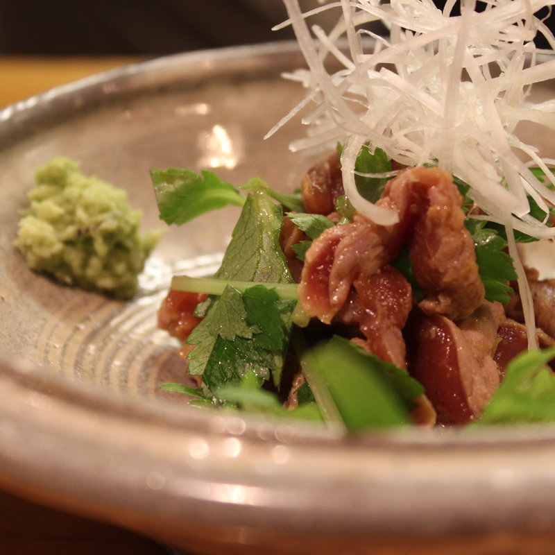 鴨わさ(蕎楽亭)