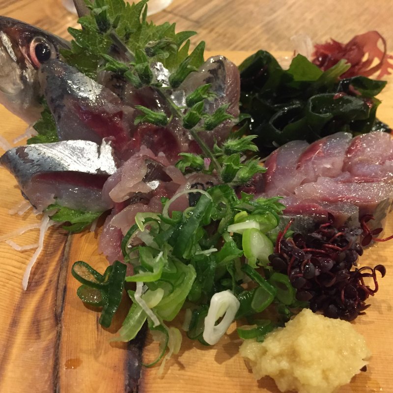 いわしの刺身(鰓呼吸 大宮一番街)