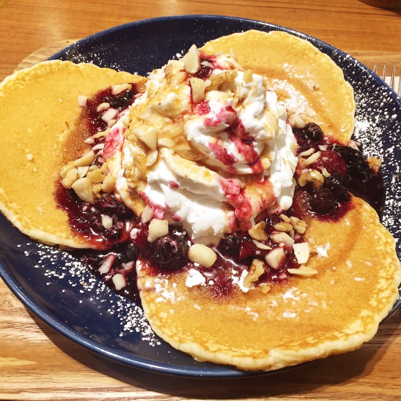 Mixベリーパンケーキ(シアトルズベストコーヒー 天神西通り店)