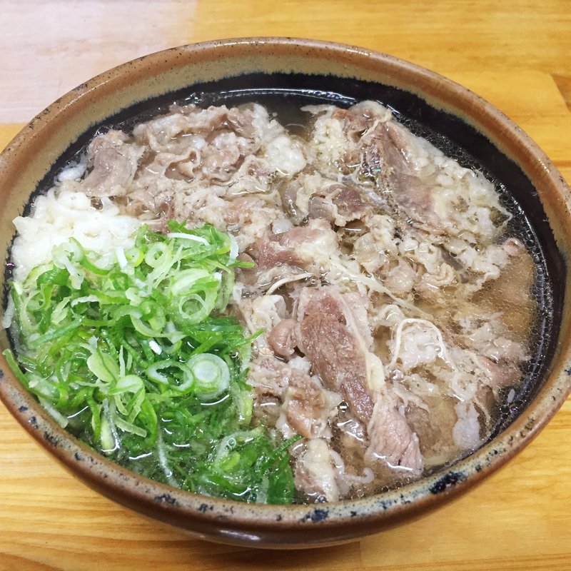 肉そば(天ぷらうどん)
