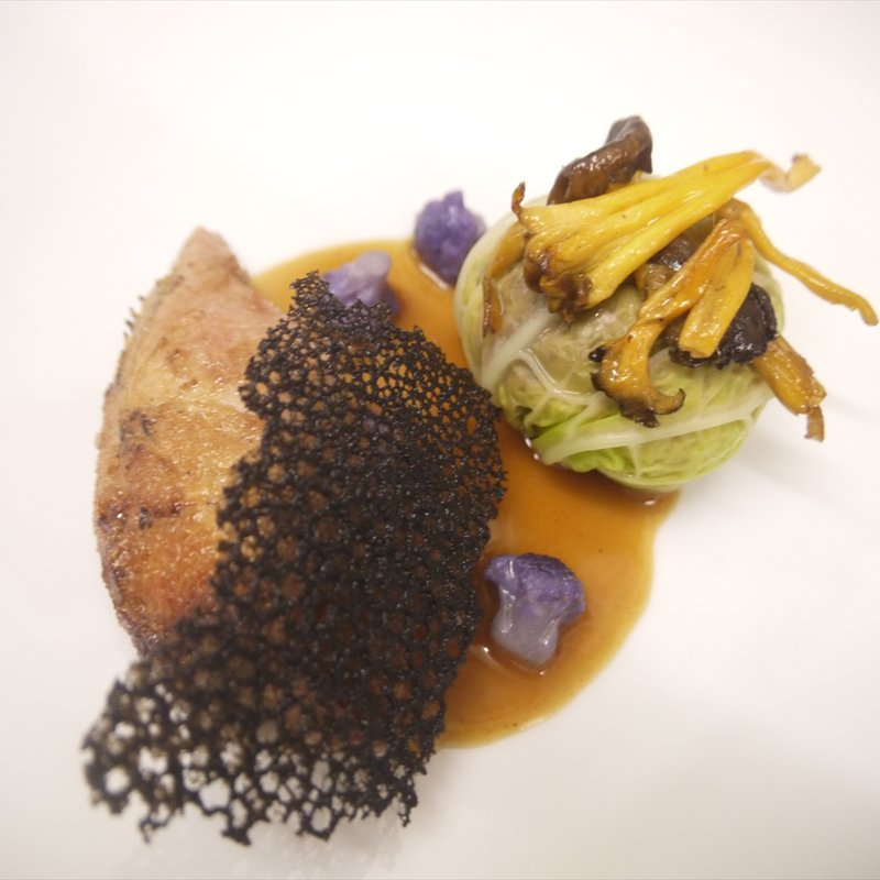 フォアグラとキャベツ(l’Odorante par Minoru Nakijin)