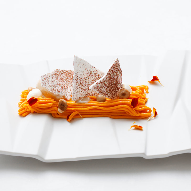 カボチャのモンブラン(l’Odorante par Minoru Nakijin)