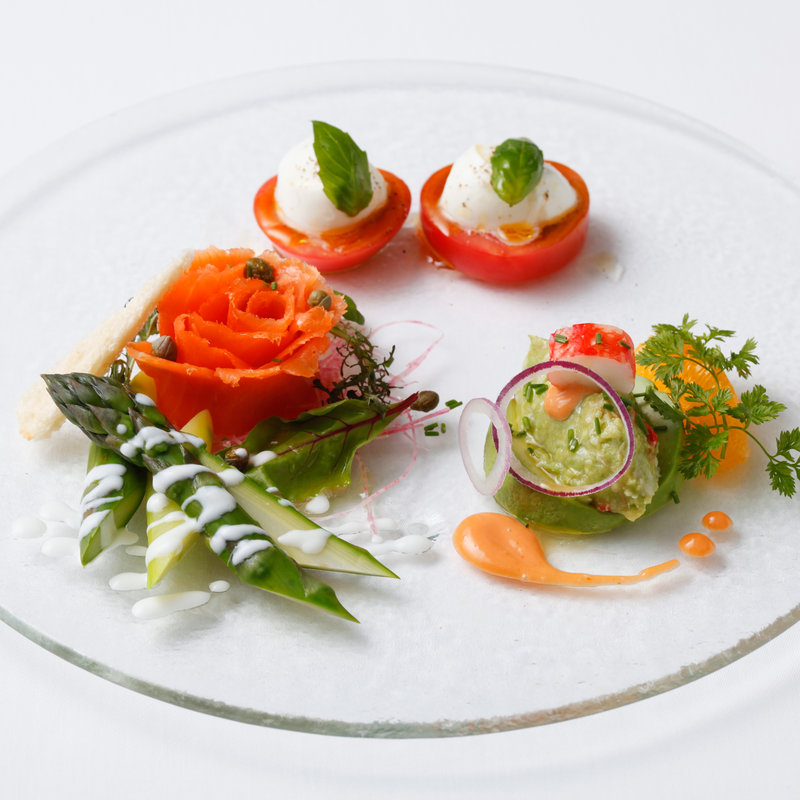 野菜の盛り合わせ　バラ仕立て(サバティーニ・ディ・フィレンツェ 東京店 （SABATINI di Firenze）)