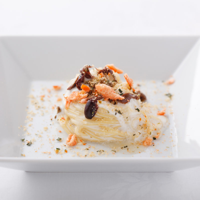 サーモンのクリームパスタ(アンティカ オステリア デル ポンテ)