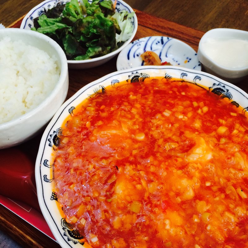 エビチリ定食