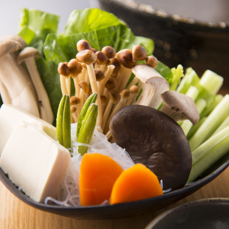 温野菜の盛り合わせ(銀座しゃぶ通 好の笹)