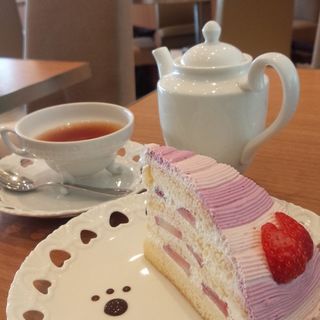 チェシャーキャットのショートケーキ(お菓子の国のアリスカフェ （Alice Café）)