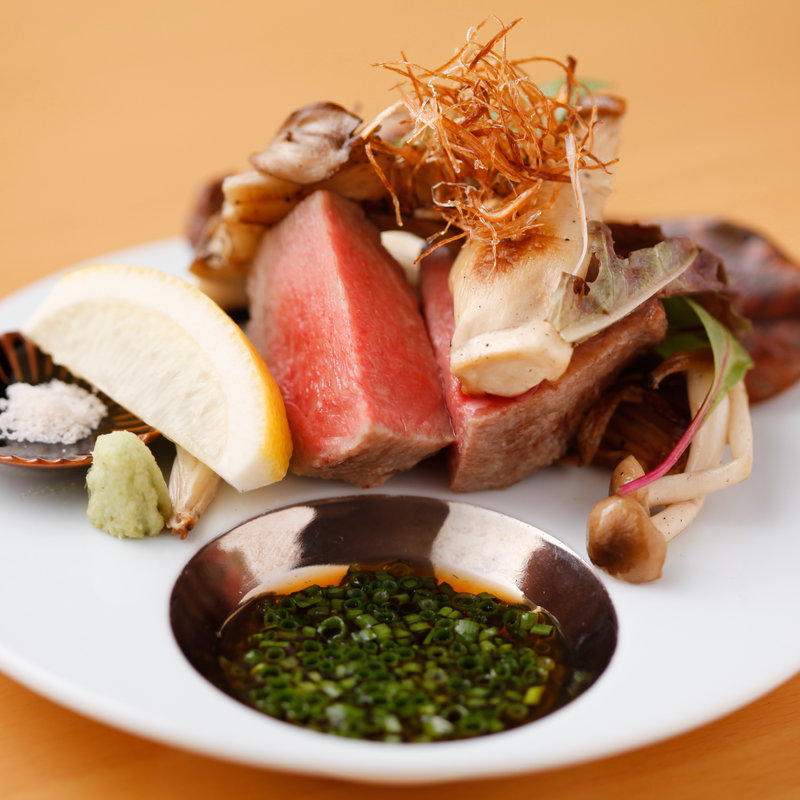 和牛のステーキ(寿司割烹 濤崎)