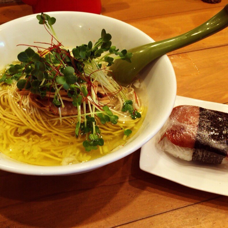 塩SOBAスパムセット(麺屋Hulu-lu（フルル）)