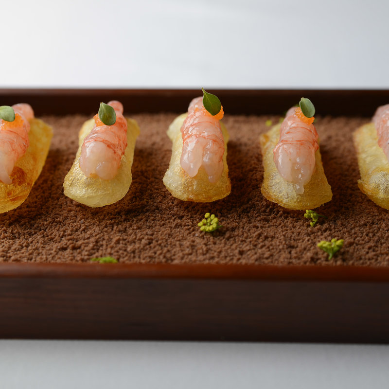 海老の野菜畑(ランベリー ナオト キシモト 南青山 （L'EMBELLIR Naoto Kishimoto）)