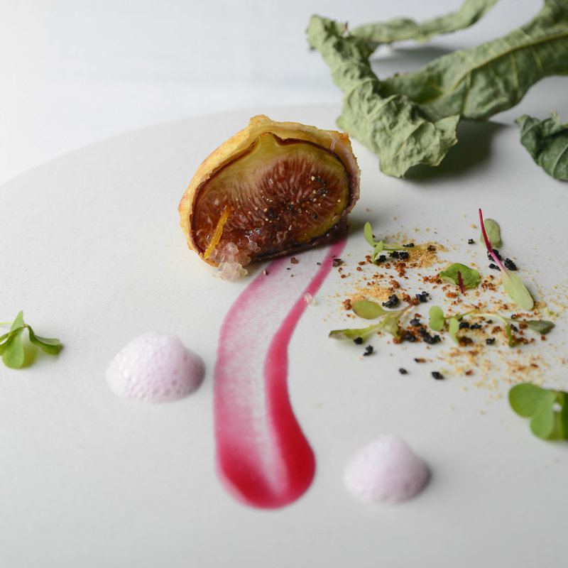 揚げ無花果(ランベリー ナオト キシモト 南青山 （L'EMBELLIR Naoto Kishimoto）)