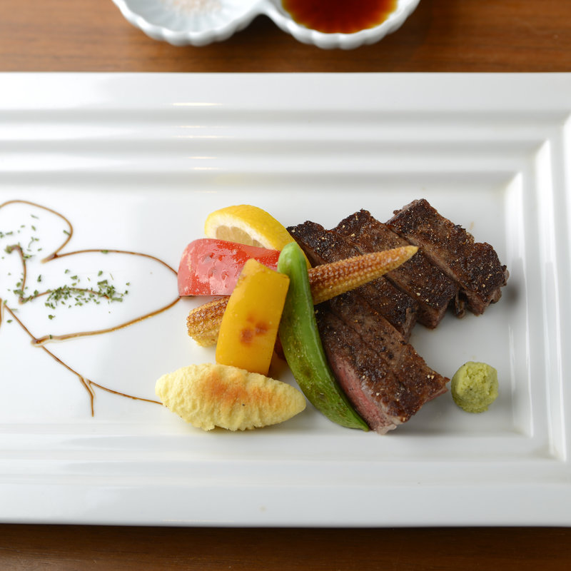 和牛のステーキ(フレンチ鉄板焼ダイニング 西麻布 みかわ)