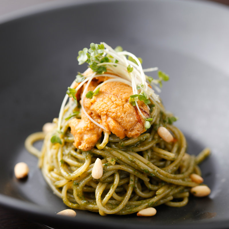 雲丹のバジルパスタ(クロストーキョー （ＣＲＯＳＳ ＴＯＫＹＯ）)