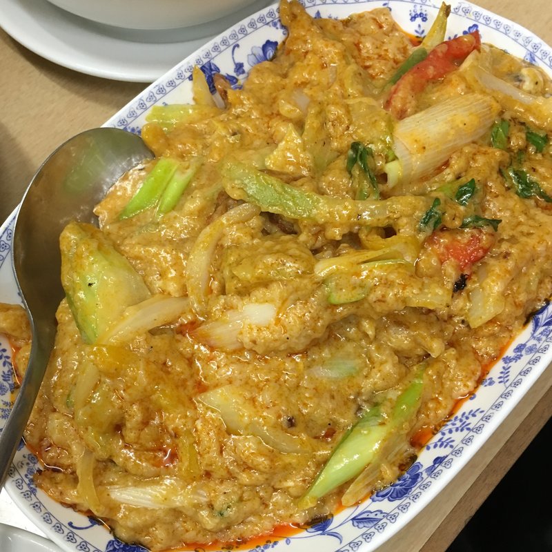 ソフトシェルクラブのカレー粉炒め(J's STORE)