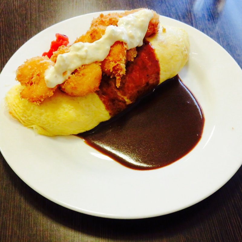 エビオムライス(洋食とビール フレンドシップ)