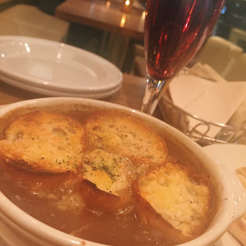 オニオングラタンスープ(ask a giraffe 国立店 （アスク ア ジラフ 【旧店名】TABLE MODERN SERVICE 国立店）)