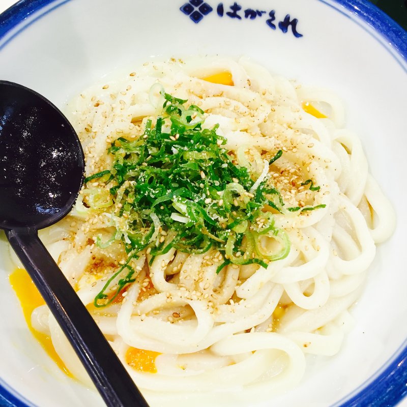 釜玉うどん(梅田はがくれ 本店 )