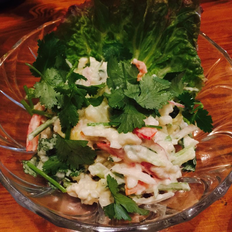 パクチーポテトサラダ(くら嶋)