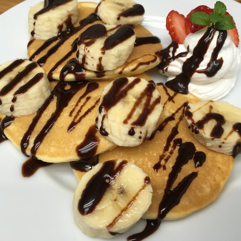 チョコバナナパンケーキ(island cafe & bar)