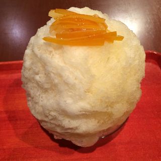 三重マイヤーレモン杏仁みるく(かき氷喫茶 バンパク )