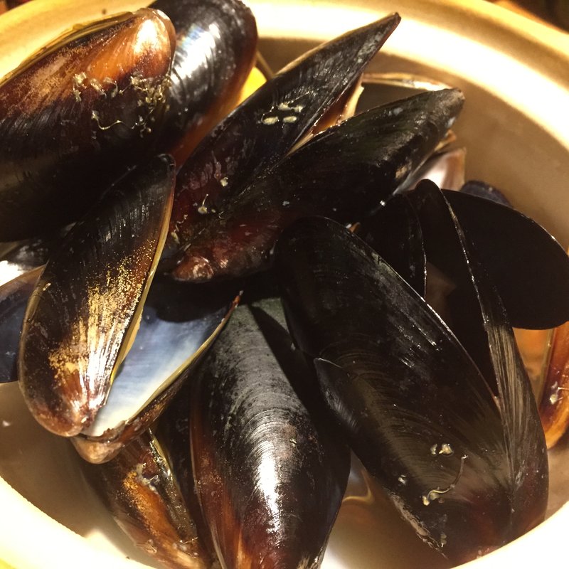 ムール貝の白ワイン蒸し(かねまさ)