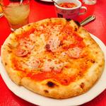 小エビとベーコン・アンチョビ・トマト のピザ   22cm(ラ・ベルデ 大手町店 （LA VERDE）)