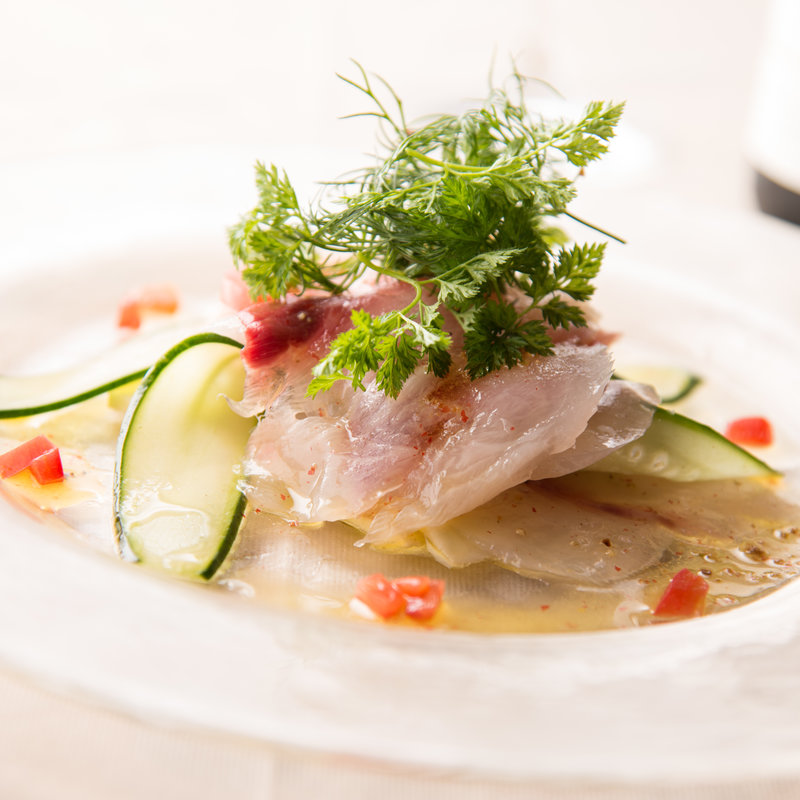 鮮魚のカルパッチョ(ブション・プロヴァンサル Chez AZUMA)
