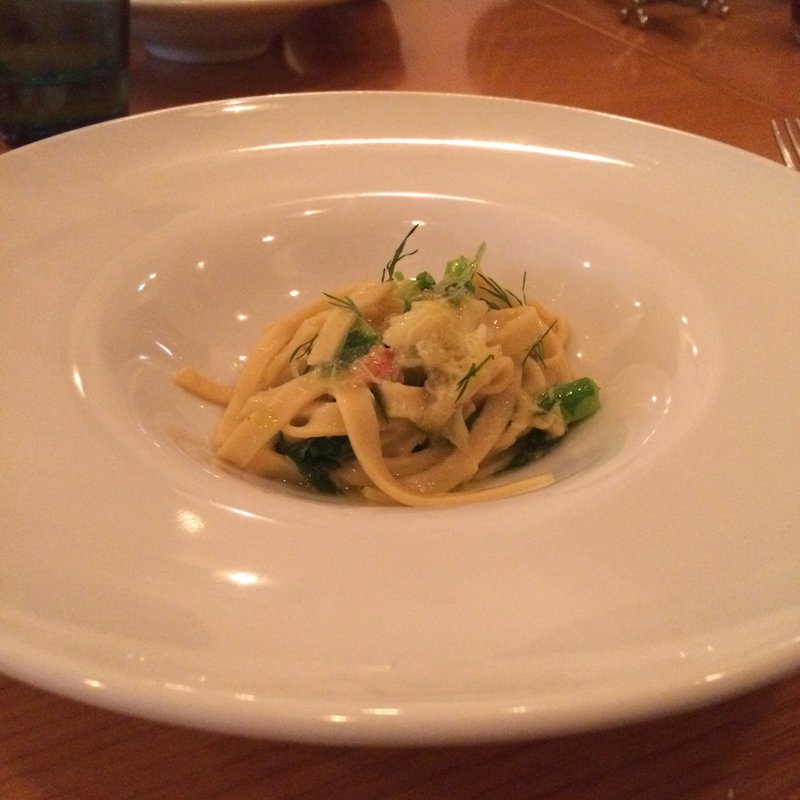 毛ガニのタリオリーニ(ロアジ )