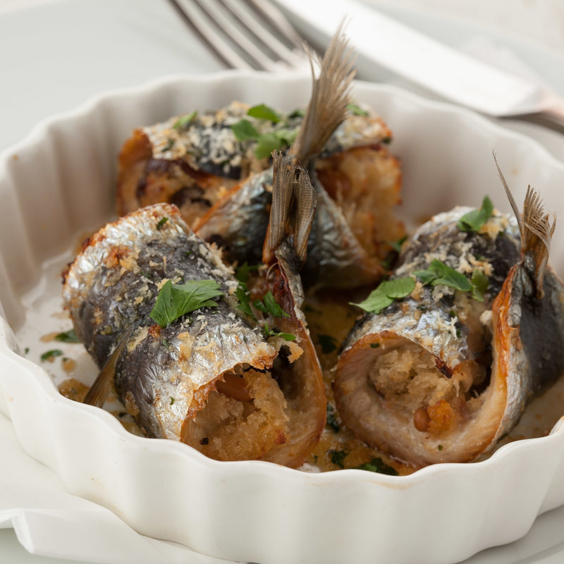 秋刀魚のパン粉焼き(トラットリア ダ フェリーチェ)